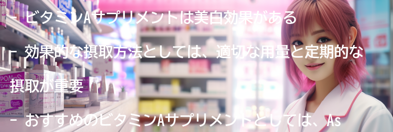 おすすめのビタミンAサプリメントの要点まとめ