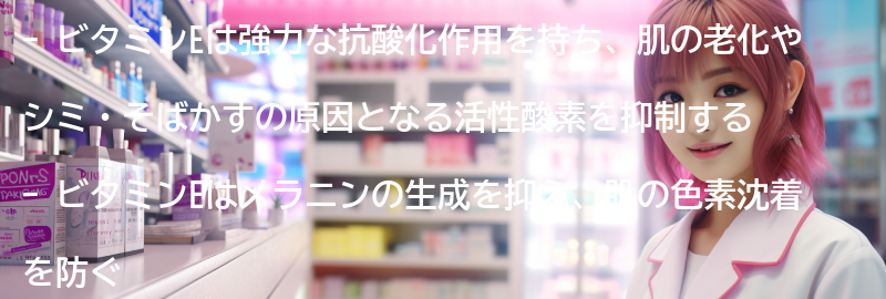 ビタミンEの美白効果とは?の要点まとめ