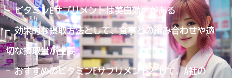 おすすめのビタミンEサプリメントの要点まとめ