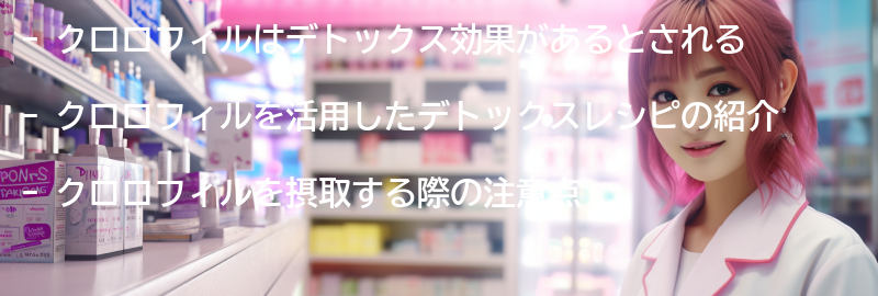 クロロフィルを活用したデトックスレシピの紹介の要点まとめ