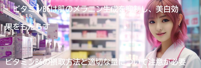 ビタミンB6の美白効果についての要点まとめ