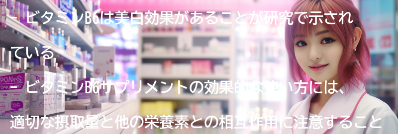 ビタミンB6サプリメントの効果的な使い方の要点まとめ