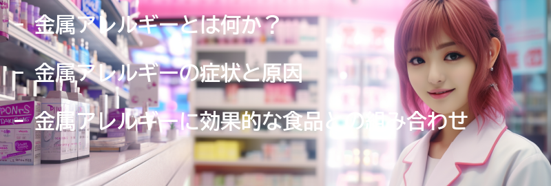 金属アレルギーと相性の良い食品との組み合わせの要点まとめ