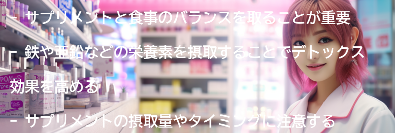 サプリメントと食事のバランスを取るためのポイントの要点まとめ
