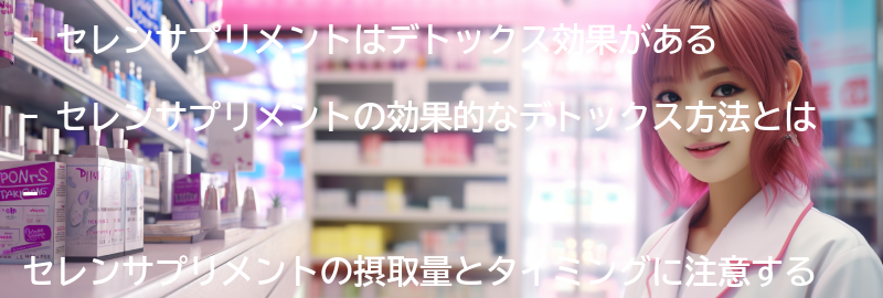 セレンサプリメントの効果的なデトックス方法の要点まとめ