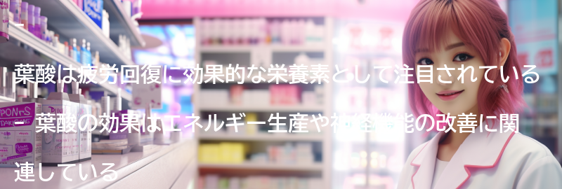 葉酸の疲労回復への効果とは？の要点まとめ