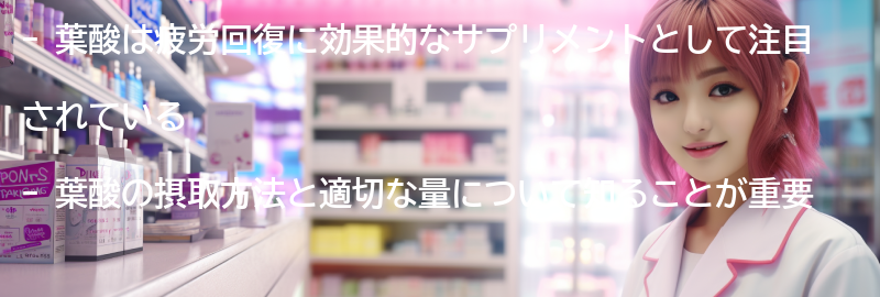 葉酸の摂取方法と適切な量についての要点まとめ