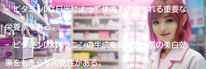 ビタミンDの美白効果とは？の要点まとめ