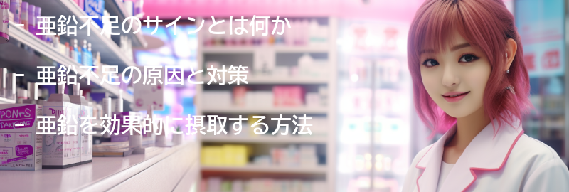 亜鉛不足のサインと対策の要点まとめ