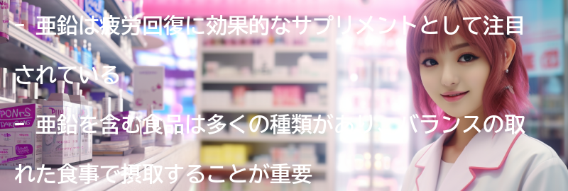 亜鉛を含む食品の紹介の要点まとめ