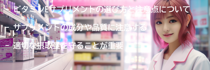 ビタミンEサプリメントの選び方と注意点の要点まとめ