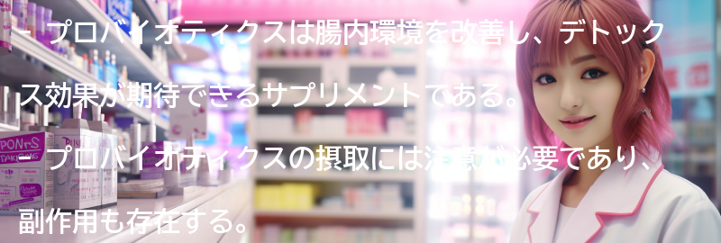 プロバイオティクスの注意点と副作用の要点まとめ