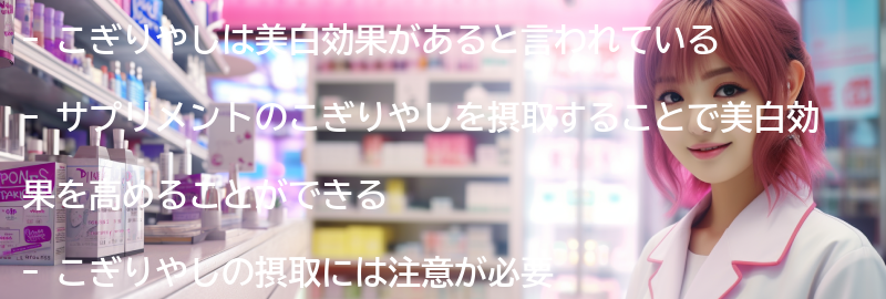 サプリメントのこぎりやしの美白効果を高めるための注意点の要点まとめ