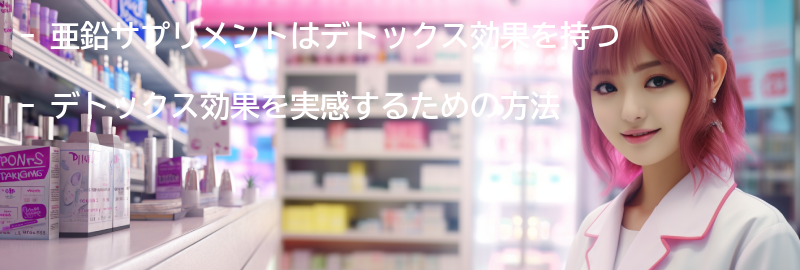 亜鉛サプリメントのデトックス効果を実感する方法の要点まとめ