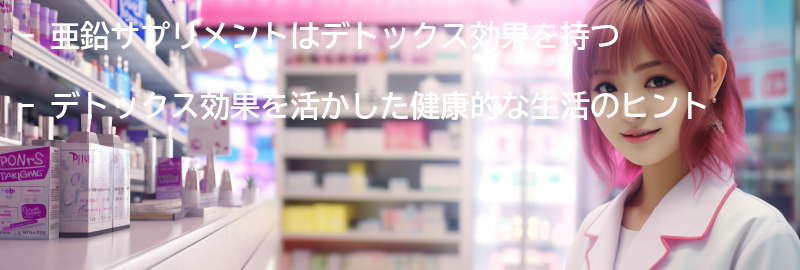 亜鉛サプリメントのデトックス効果を活かした健康的な生活のヒントの要点まとめ