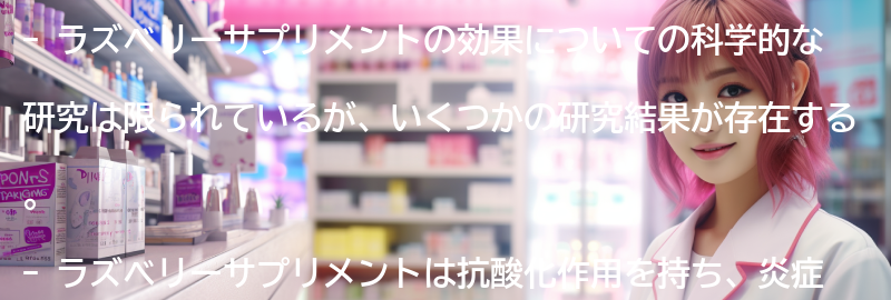 ラズベリーサプリメントの効果についての科学的な研究と結果の要点まとめ