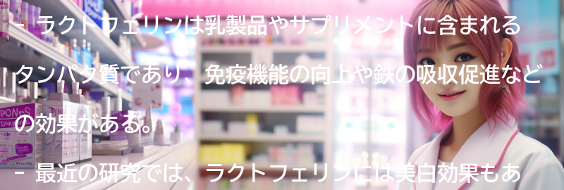 ラクトフェリンとは何ですか？の要点まとめ