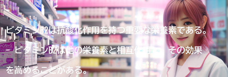 ビタミンB2と他の栄養素との相互作用の要点まとめ