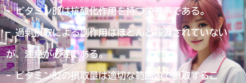 ビタミンB2の副作用と注意事項の要点まとめ