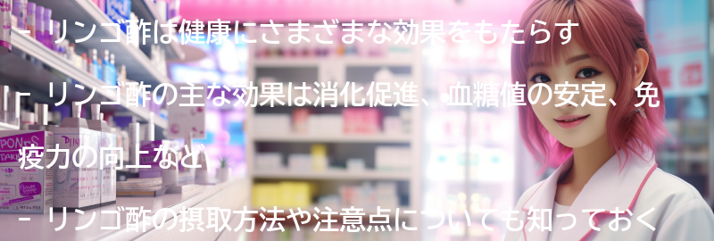 リンゴ酢の驚くべき効果とは？の要点まとめ