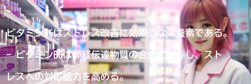 ビタミンB6の効能とストレスへの影響の要点まとめ
