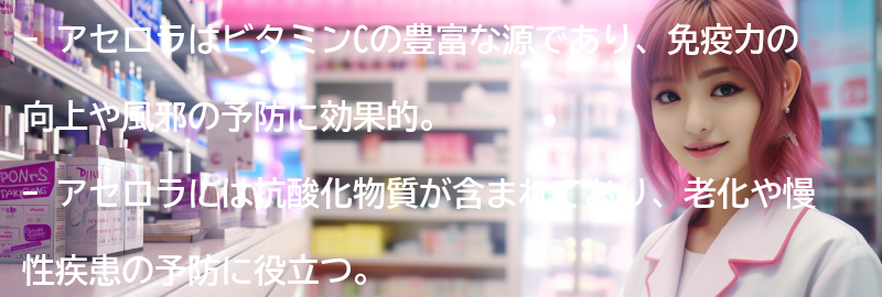 アセロラの主な健康効果とは？の要点まとめ