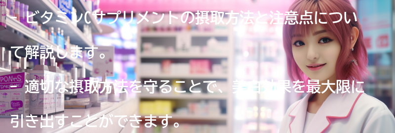 ビタミンCサプリメントの摂取方法と注意点の要点まとめ