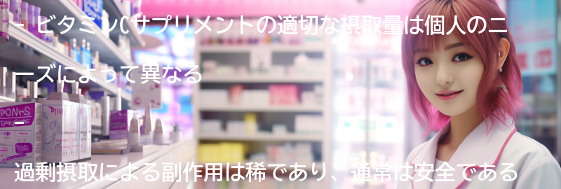 ビタミンCサプリメントの適切な摂取量と副作用についての要点まとめ