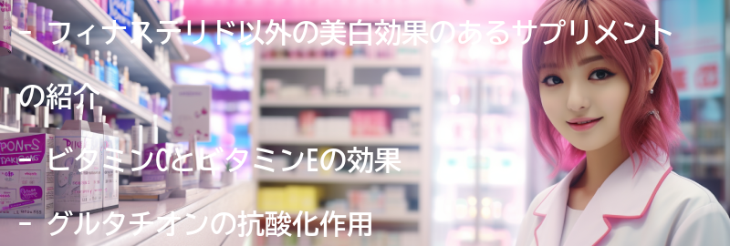 フィナステリド以外の美白効果のあるサプリメントも紹介の要点まとめ