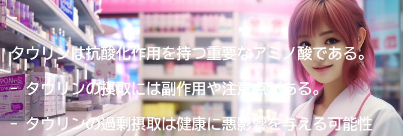 タウリンの副作用と注意点の要点まとめ