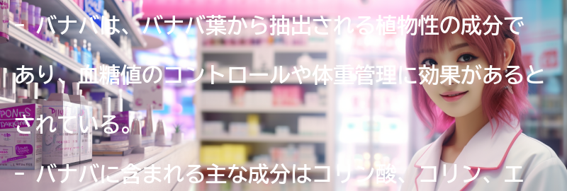 バナバの主な成分と効果の要点まとめ