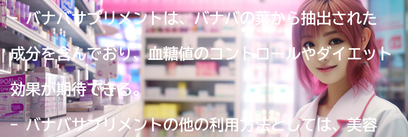 バナバサプリメントの他の利用方法と応用例の要点まとめ