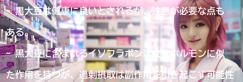 黒大豆の注意点の要点まとめ