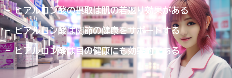 ヒアルロン酸を摂取することのメリットとは？の要点まとめ