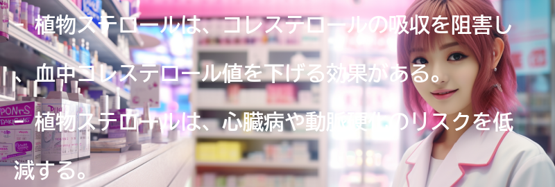 植物ステロールの効果とは？の要点まとめ