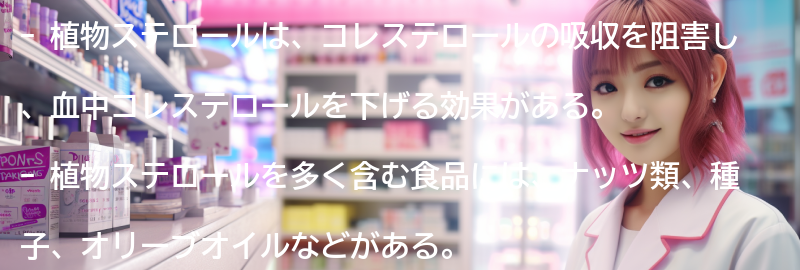 植物ステロールを含む食品の紹介の要点まとめ