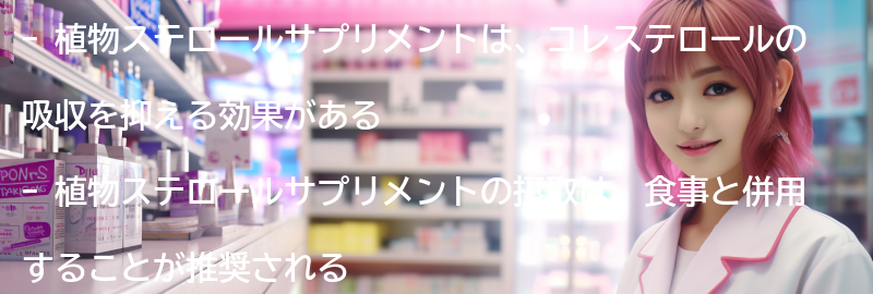 植物ステロールサプリメントのおすすめの要点まとめ