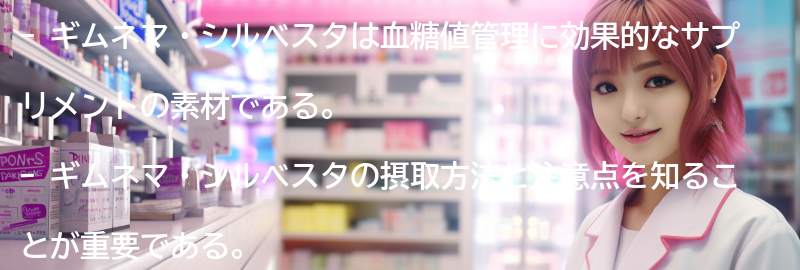 ギムネマ・シルベスタの摂取方法と注意点の要点まとめ