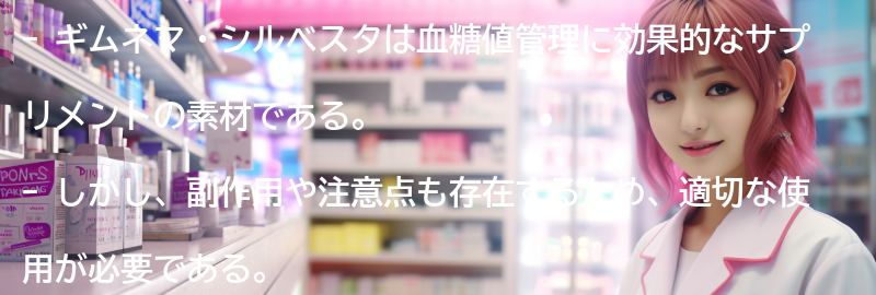 ギムネマ・シルベスタの副作用や注意点についての要点まとめ