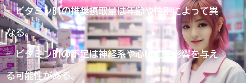 ビタミンB1の摂取量と注意点の要点まとめ