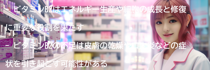 ビタミンB2の主な効果とは?の要点まとめ