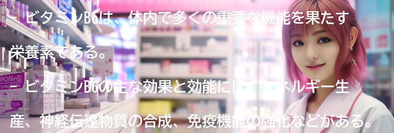 ビタミンB6とは何ですか？の要点まとめ