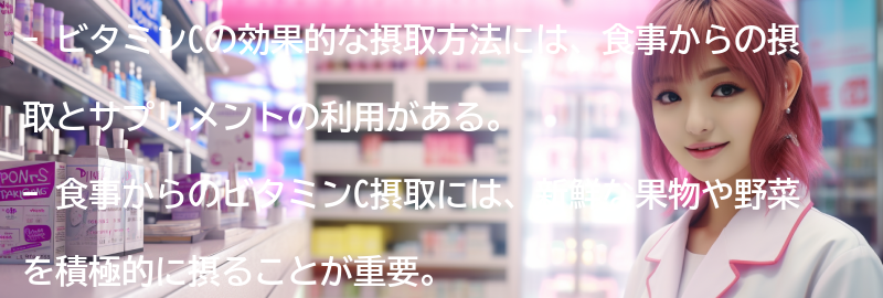 ビタミンCの効果的な摂取方法の要点まとめ