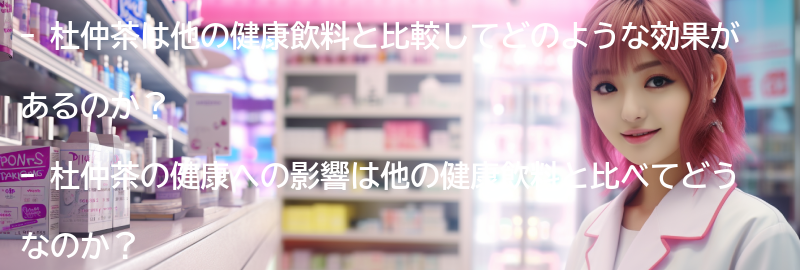 杜仲茶と他の健康飲料との比較の要点まとめ