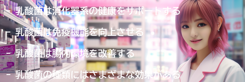 乳酸菌の健康効果の要点まとめ