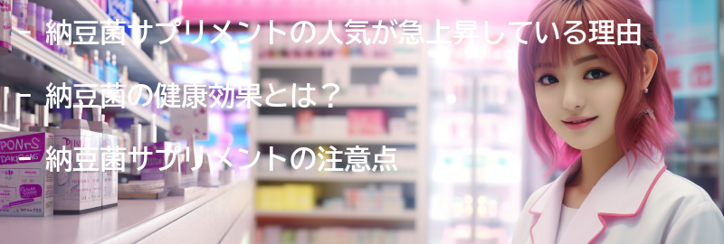納豆菌サプリメントの注意点の要点まとめ