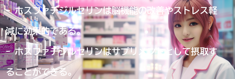 ホスファチジルセリンを活用した健康的な生活のヒントの要点まとめ