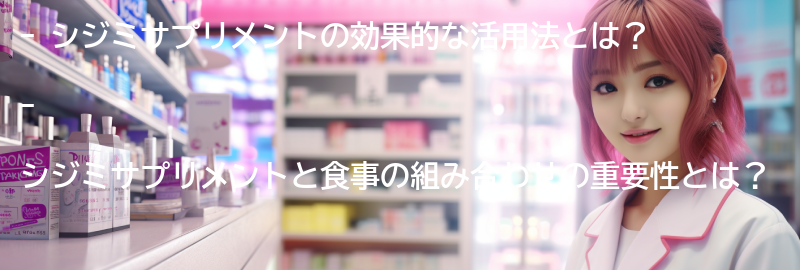 シジミサプリメントの効果的な活用法と食事との組み合わせの要点まとめ
