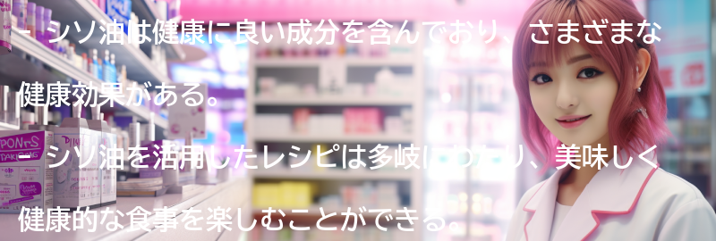 シソ油を活用したレシピの要点まとめ