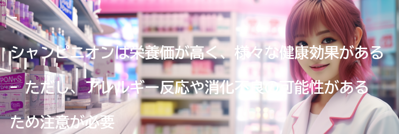 シャンピニオンの副作用や注意点の要点まとめ